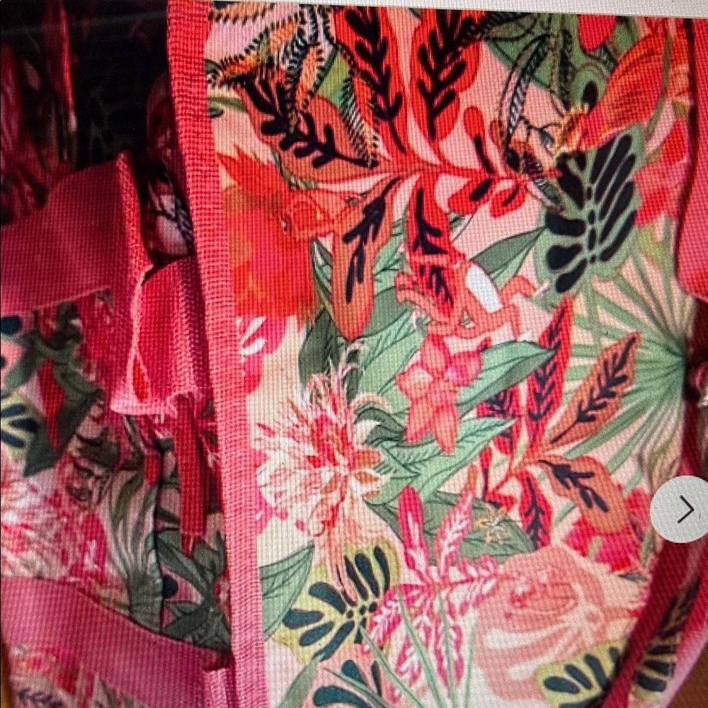 Vera Bradley Tropical Floral Print Tote Cooler Bag